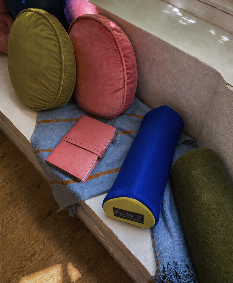 The Original Puzzle Pillow® Rams Blue & Yellow